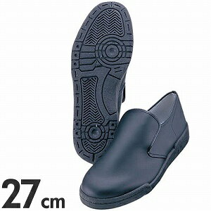 アキレス クッキングメイトスニーカー ぐるめ君 厨房用靴 27cm ブラック