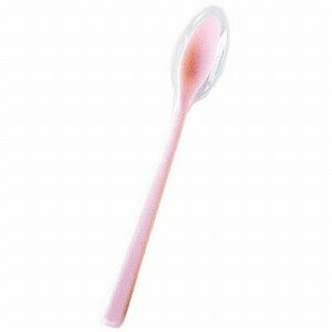 口あたりやさしいスプーン 一体深型 小 ピンク
