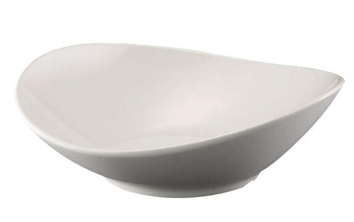国際化工 マルケイ クリスタ うねり深皿 大 アイボリーホワイト・C E161 IWC メラミン食器 メラミンウ..