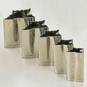 たかもり 18-0ステンレス 野菜抜き型 鶴 5ヶ組