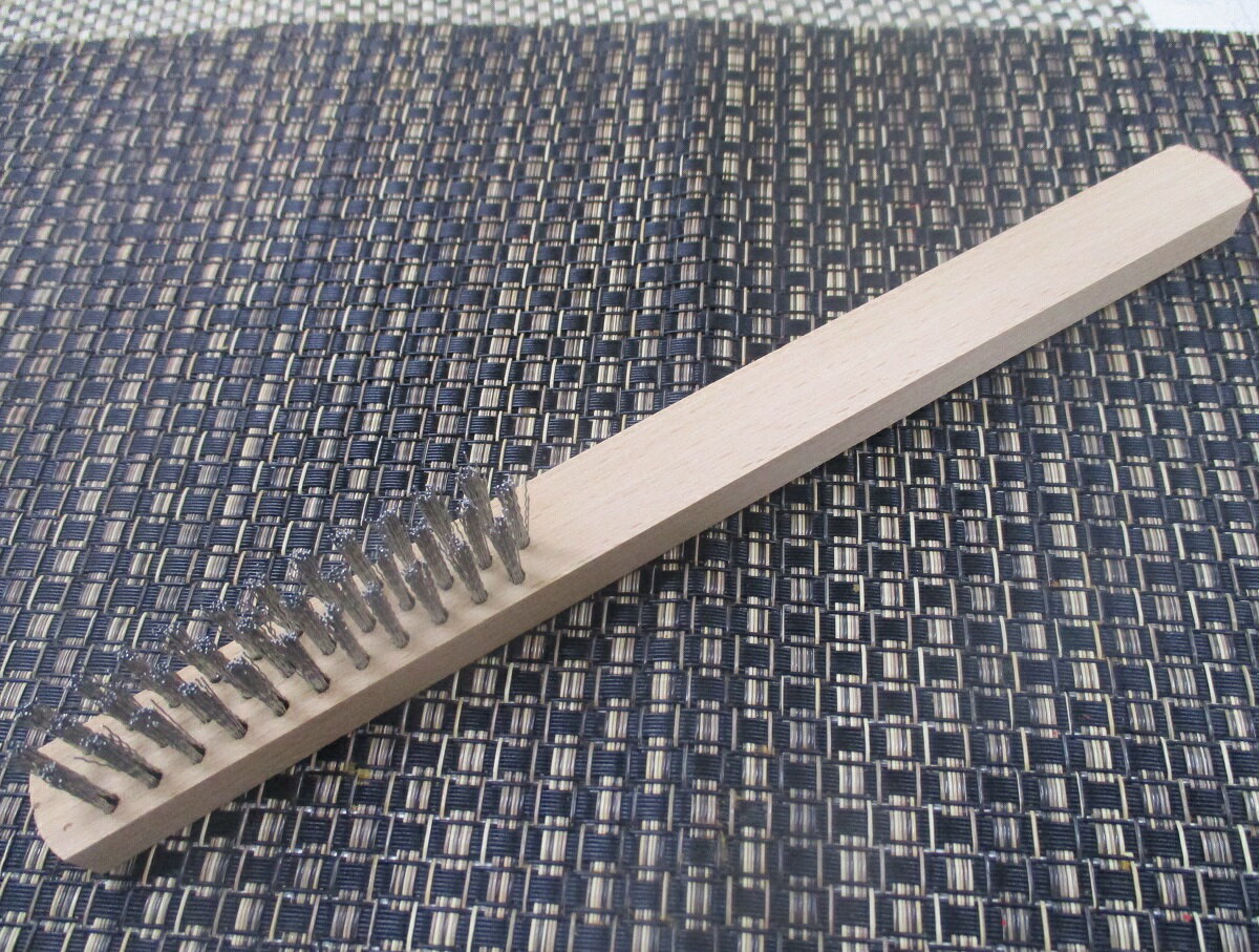 18-0ステンレス ワイヤーブラシ 小(3行)