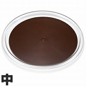 Rakuten - 曙産業 トレー クリア マジックトレー 滑り止め付 丸 中 12インチ(直径285mm) ブラウン MT-1062 ブラウン
