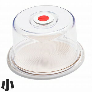 曙産業 ケーキカバー クリア ラブリーハット 小 10インチ ホワイト MT-1180 ホワイト