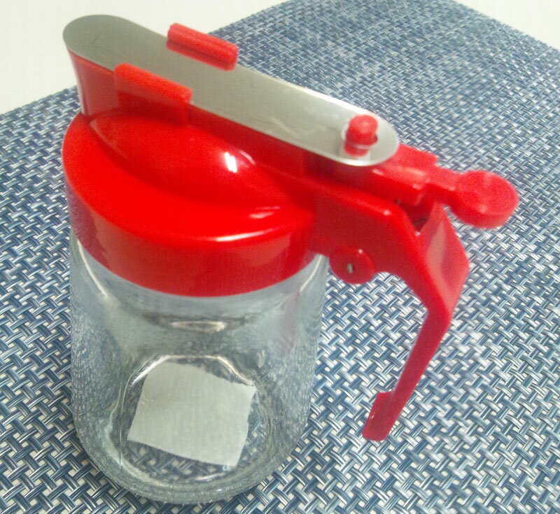 Other - ガラス製 焼肉タレ入 250cc レッド