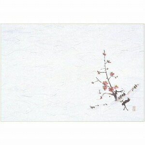 マイン 業務用 使い捨て テーブルマット 四季紙 千寿 39×26.5cm 梅(2月-3月) 100枚入 M30-204