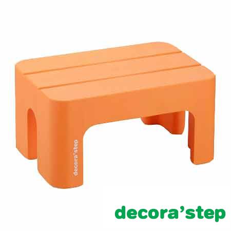decora step(デコラステップ) 踏台 S オレンジ