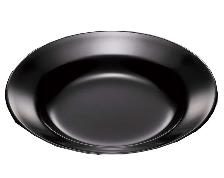 国際化工 マルケイ 8吋スープ皿 黒 E9 B メラミン食器