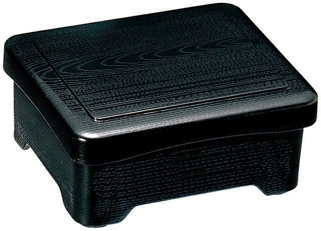 メラミン食器 耐熱 木目丼重 黒内朱 TA（耐熱ABS樹脂）42012240