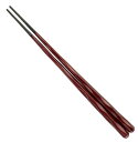 メラミン食器 六角一刀彫箸 溜(2回塗) PBT /22.5cm 福井クラフト