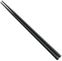 メラミン食器 PBT 22.5cm筋目五角箸 黒OM 福井クラフト