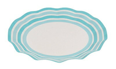 パール金属 アラモード WAVE ペーパー プレート 26cm 5枚入 ブルーライン D-262