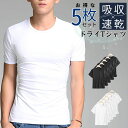 (ポイント5倍) Tシャツ メンズ 半袖 セット インナー 丸首 夏 下着 シャツ ワイシャツ 5枚セット カジュアル インナーウェア 下着 肌着 吸汗速乾 白...