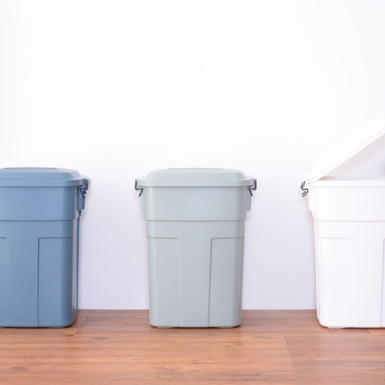 ごみ箱 ゴミ箱 ふた付き 50L 50リットル 北欧 ダストボックス 屋外 業務用 分別 大容量 トラッシュカン インテリア 蓋つき 寝室 おしゃれ キッチン 袋止め 洗面所 台所 シンプル 生ゴミ キャンプ アウトドア [3]