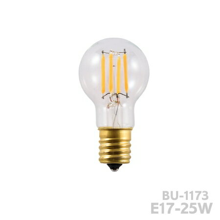 電球 E17/25W相当 ミニクリプトン形 LED電球 （クリア） 電球色 BU-1173 装飾 カフェ風 電球 おしゃれ ARTWORKSTUDIO アートワークスタジオ