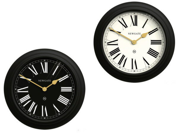 ニューゲート NEWGATE 掛け時計 CHOCOLATE SHOP チョコレートショップ TR-4332 時計 ウォールクロック おしゃれ かっこいい ビンテージ ステップムーブメント ミッドセンチュリー レトロ カフェ 西海岸 黒 白 [3]