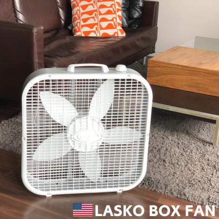 扇風機 LASKO ラスコ ボックスファン 3733 サーキュレーター アメリカン インダストリアル レトロ おしゃれ かっこいい 軽量 白 ホワイト HERMOSA ハモサ