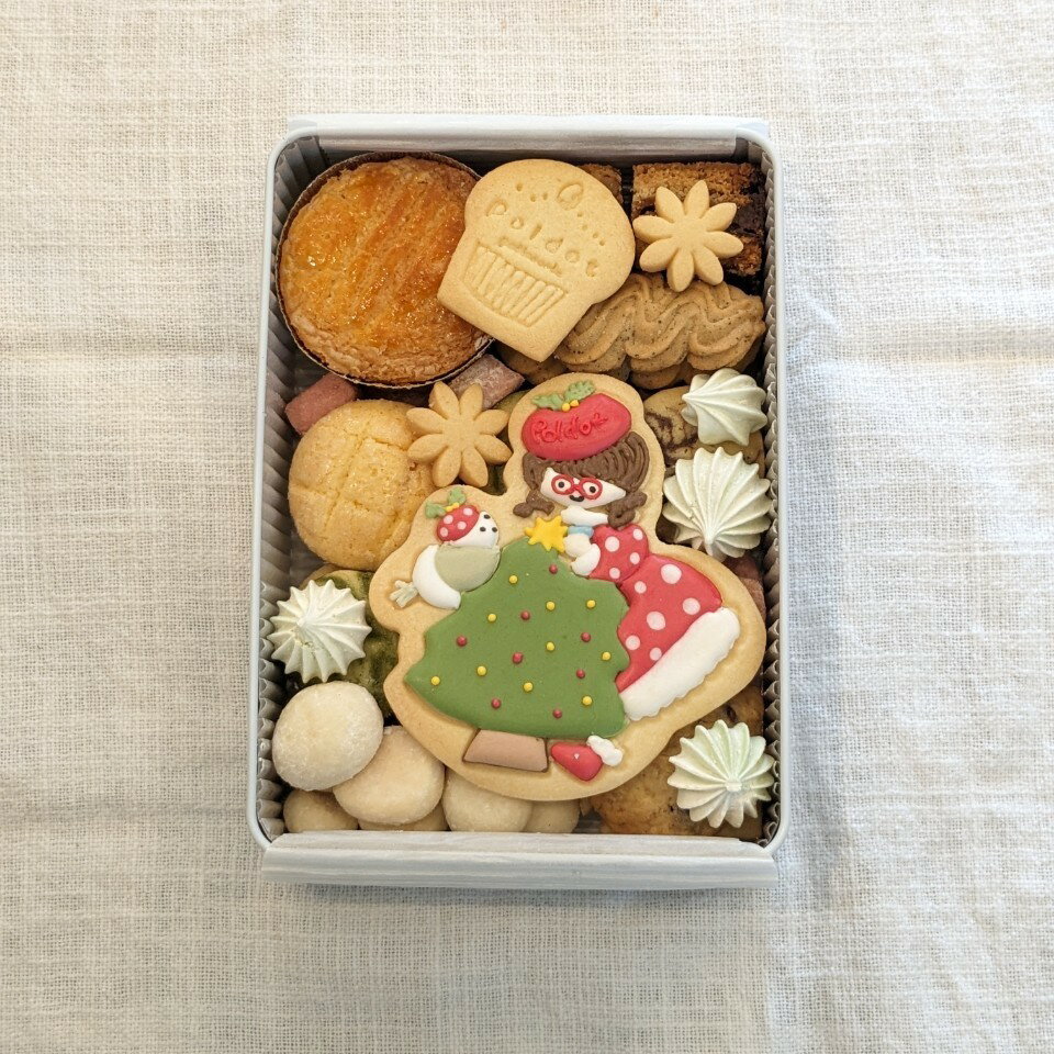 クリスマス限定 S30 ポルカとドットのクリスマス会 クリスマス クッキー缶 ギフト アイシング クッキー 缶 お取り寄せ アイシングクッキー クリスマスクッキー かわいい クリスマススイーツ クリスマスお菓子缶 クリスマスお菓子ギフト クリスマスのお菓子 美味しいのサムネイル