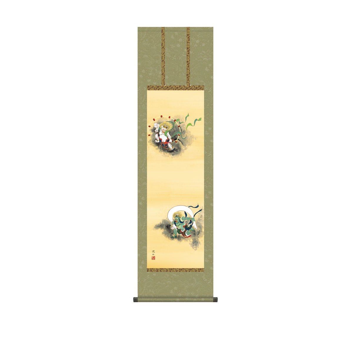 楽天市場】風神 雷神(掛軸|アート・美術品・骨董品・民芸品 楽天市場】風神 雷神(掛軸|アート・美術品・骨董品・民芸品