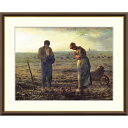 絵画 世界の名画 晩鐘 ジャン=フランソワ・ミレー 額入り インテリア アート 額絵 高精彩複製画 送料無料