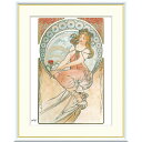 絵画 世界の名画 芸術・絵画 アルフォンス・ミュシャ 額入り インテリア アート 額絵 高精彩複製画 送料無料