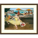 絵画 世界の名画 花束を持ち挨拶する踊り子 エドガー・ドガ 額入り インテリア アート 額絵 高精彩複製画 送料無料