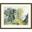 絵画 日本の名画 山雨一過 川合玉堂 額入り インテリア アート 額絵 高精彩複製画 送料無料