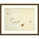 絵画 日本の名画 喜雀 竹内栖鳳 額入り インテリア アート 額絵 高精彩複製画 送料無料