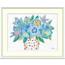 絵画 現代アート ブルームーン 春田あかり 額入り インテリア アート 額絵 高精彩複製画 送料無料