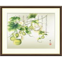 絵画 現代日本画 伝統開運画 六瓢消災白雀図 浮田秋水 額入り インテリア アート 額絵 高精彩複製画 送料無料