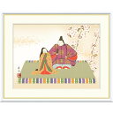 絵画 現代日本画 節句画 桃の節句 吉祥雛 伊藤香旬 額入り インテリア アート 額絵 高精彩複製画 送料無料