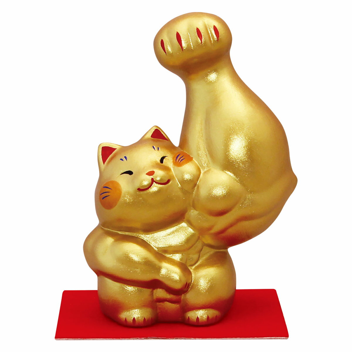 乐天商城 - 剛腕まっちょ招き猫 大 左手招き 陶細工 和みの和雑貨 置物 ねこ・猫雑貨