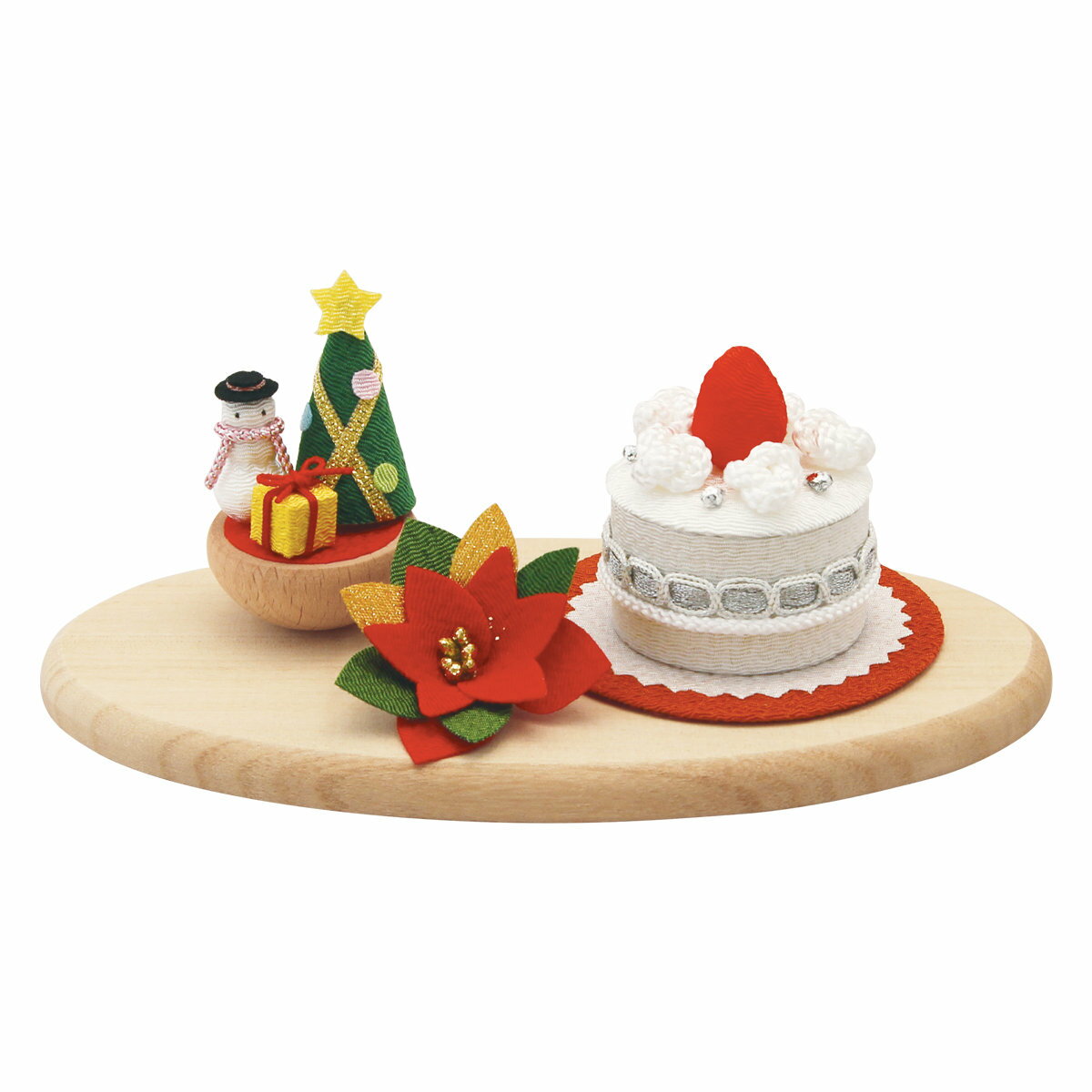 乐天商城 - 一緒にクリスマス 手作りちりめん細工 和みの和雑貨 置物 季節飾り