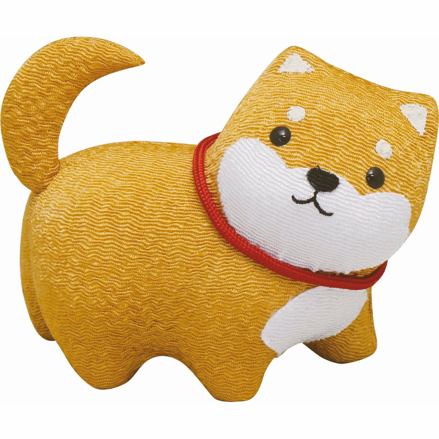 Ceystal Ornaments - お散歩柴犬 茶 手作りちりめん細工 和みの和雑貨 置物