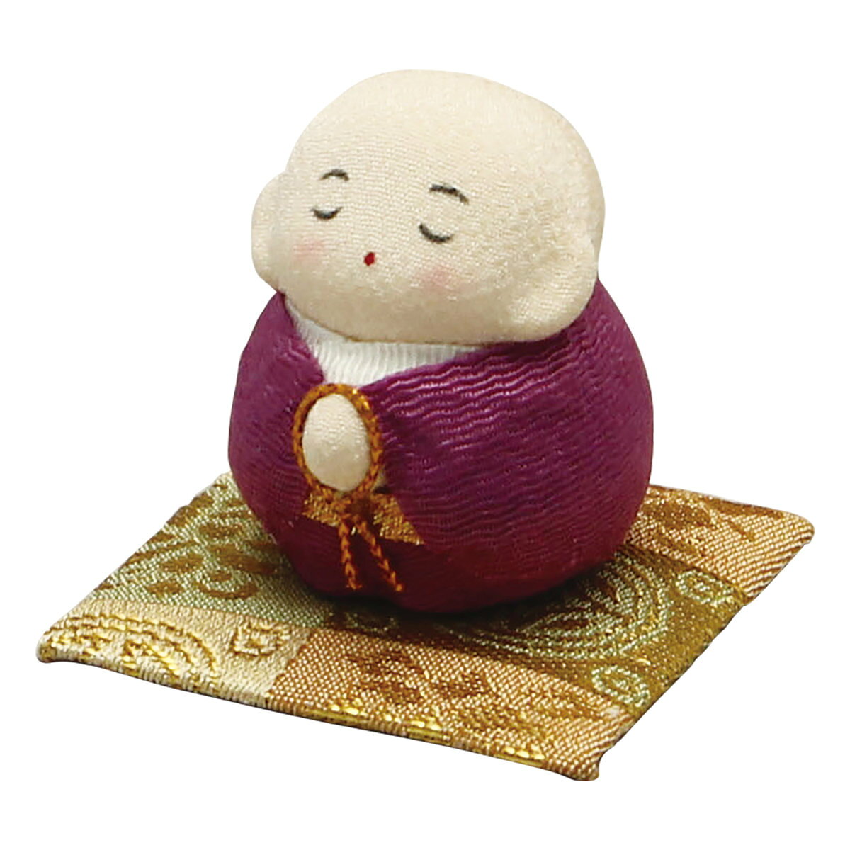 乐天商城 - ちりめん お坊さん 紫 手作りちりめん細工 和みの和雑貨 置物 お盆 お彼岸