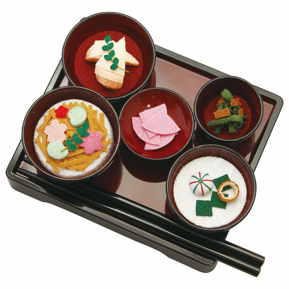 乐天商城 - 季節の精進料理セット 春 手作りちりめん細工 和みの和雑貨 置物 季節飾り お供え