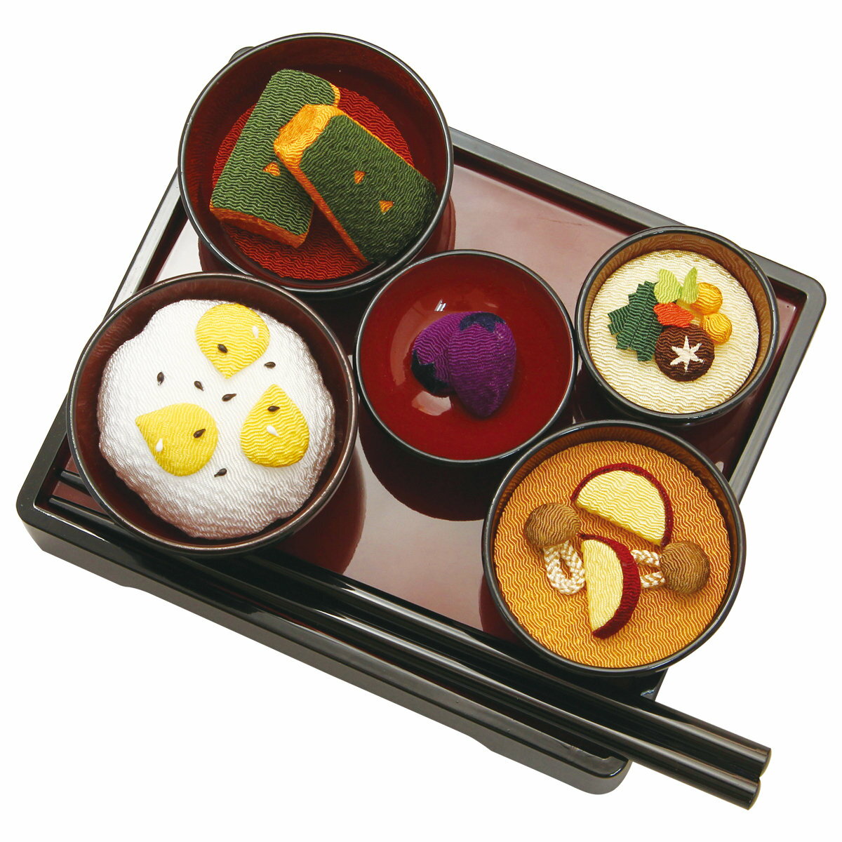 乐天商城 - 季節の精進料理セット 秋 手作りちりめん細工 和みの和雑貨 置物 季節飾り お供え