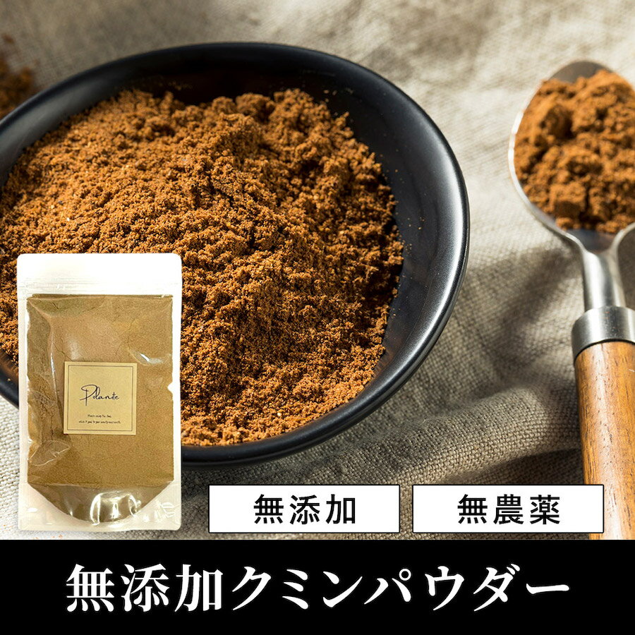 クミンパウダー 100g《送料無料》無添加 無農薬 カレー粉 クミン スパイス ハーブ 香辛料 調味料