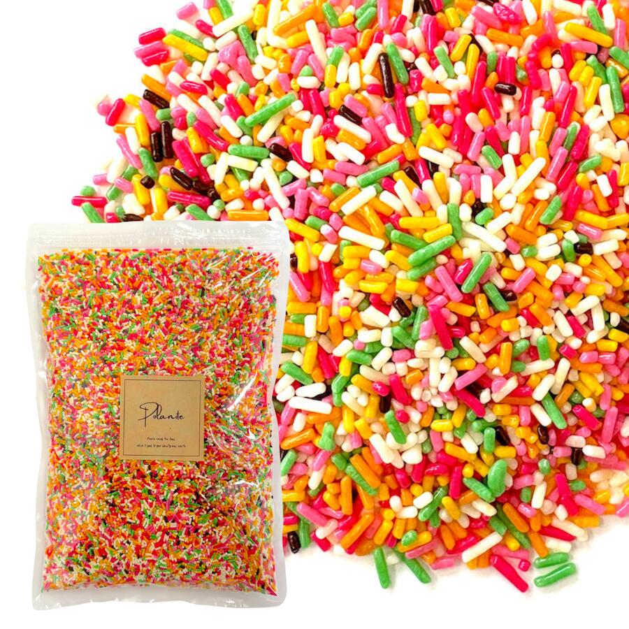 ミックスカラースプレー《送料無料》 業務用 大容量 ケーキトッピング アイストッピング 製菓材料 お ...