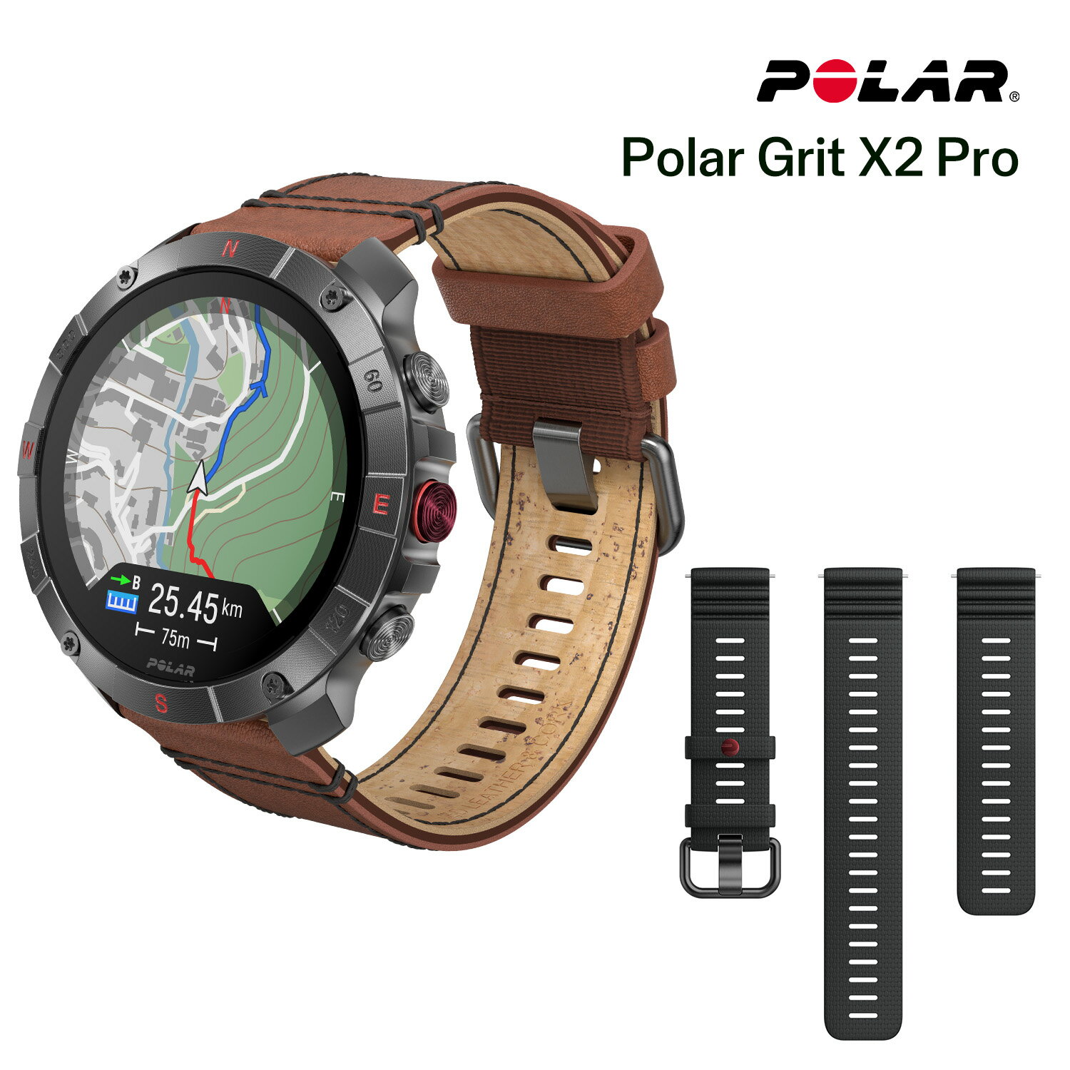 ڥݥ顼ȥPolar Grit X2 Pro Titan ץߥ GPS ȥɥݡĥå ¢Ͽ ͭELåǥץ쥤 󥰥Хåƥ꡼  ǥ ʡ