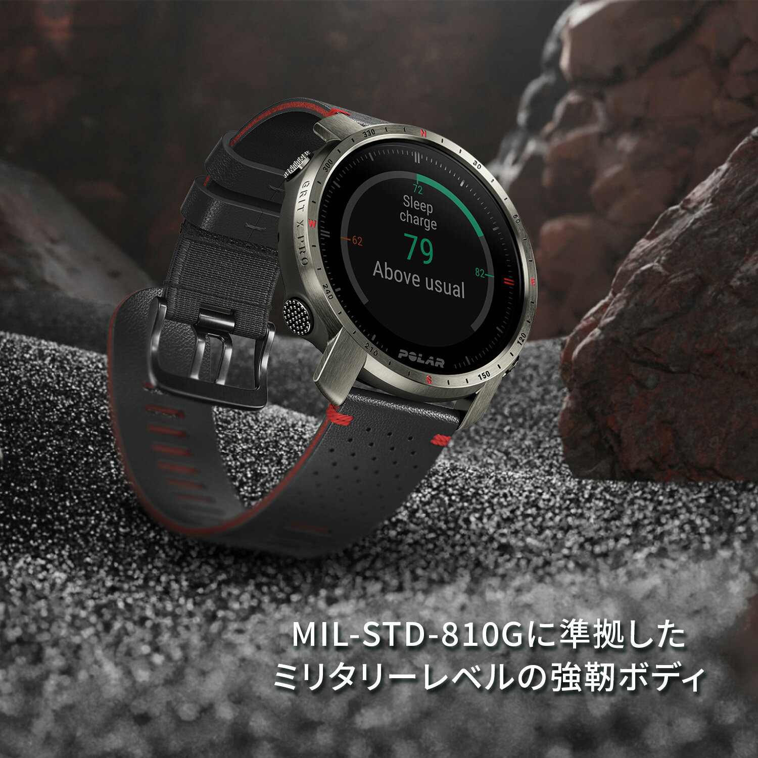 サン・フレイム CS3D0001-GY スマートウォッチ グレー