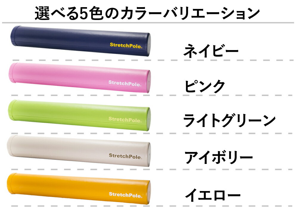 LPN ストレッチポールEX(アイボリー)スタートBOOK、エクササイズDVD付き 1年保証