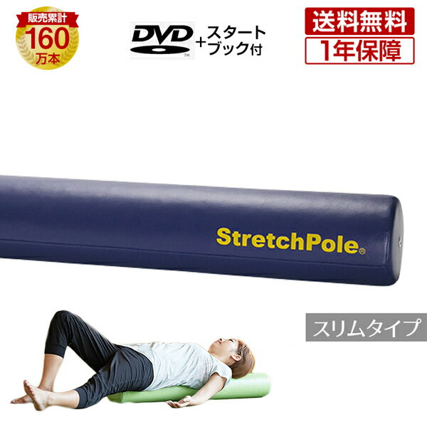 LPN ストレッチポールMX(ネイビー)スタートBOOK、エクササイズDVD付き 1年保証