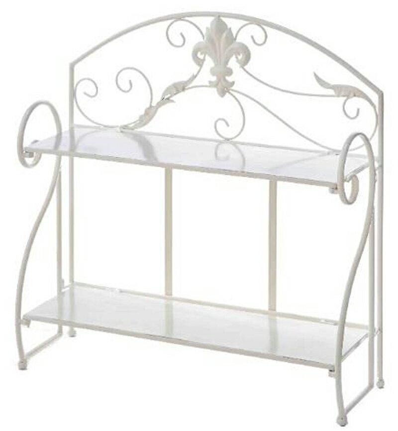 アイアン2段ラック(アイボリー)(3.0)