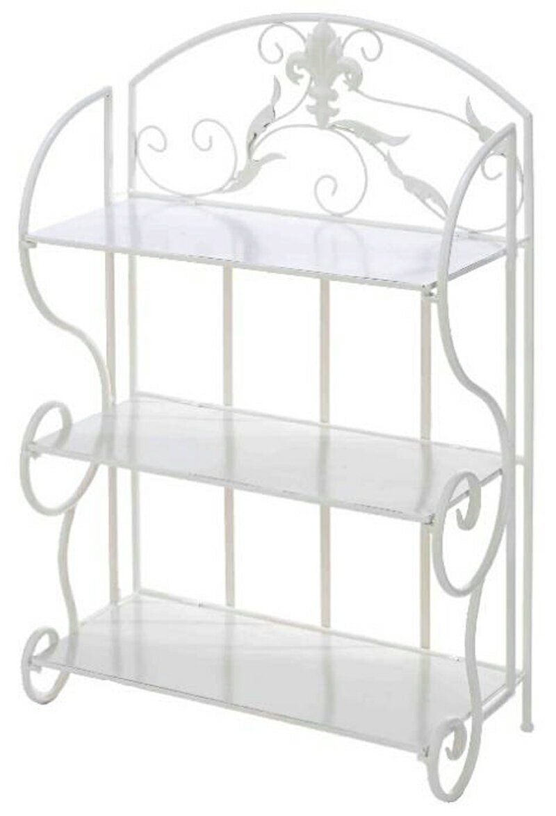 アイアン3段ラック(アイボリー)