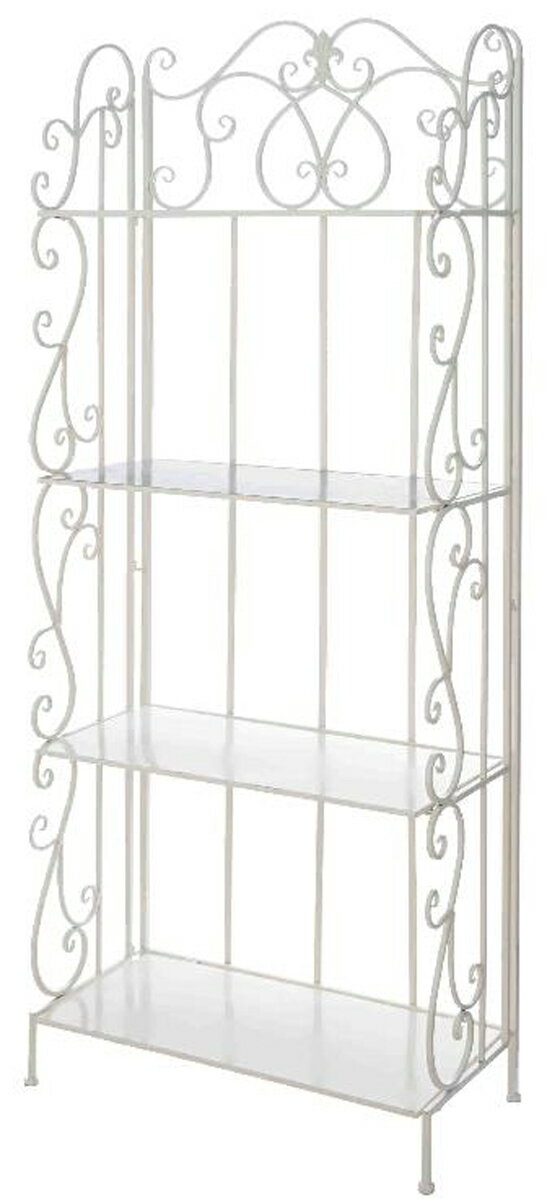 アイアン4段ラック(アイボリー)