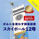 送料無料 【 幟用 スカイポール 12号 打込杭付 】 アルミ ポール 12m 神社 祭り のぼり 幟 旗 のぼり旗 武者絵のぼり 武者幟 節句のぼり 節句幟 男の子 初節句 こどもの日 端午の節句 軽い 簡単 少人数 伸縮 大型 日本製 ポレスト