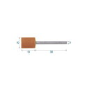 WA軸付砥石 MO-261φ10x13x3 A号 円筒型 (10本)