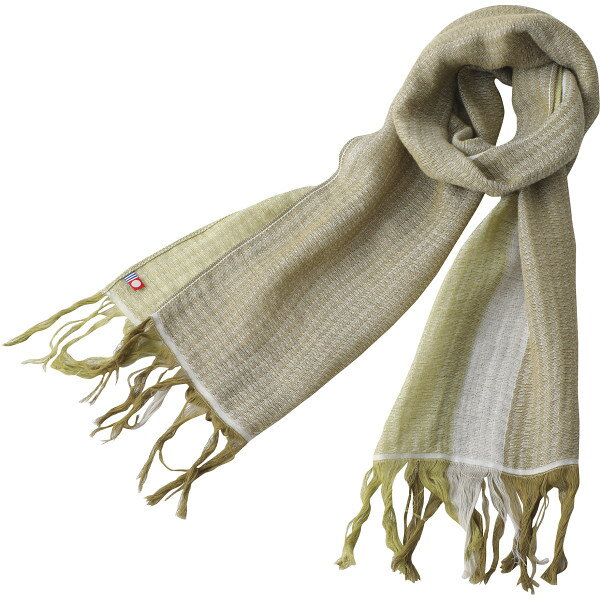 《スーパーセール・Point5倍中》ラインカラーマフラーうぐいす×みどり 贈答品 ギフト 贈り物