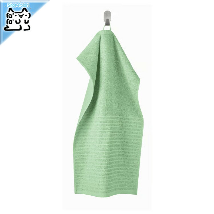 【 IKEA - イケア -】VAGSJON - ヴォーグショーン - ハンドタオル ライトグリーン 40x70 cm (006.092.05)