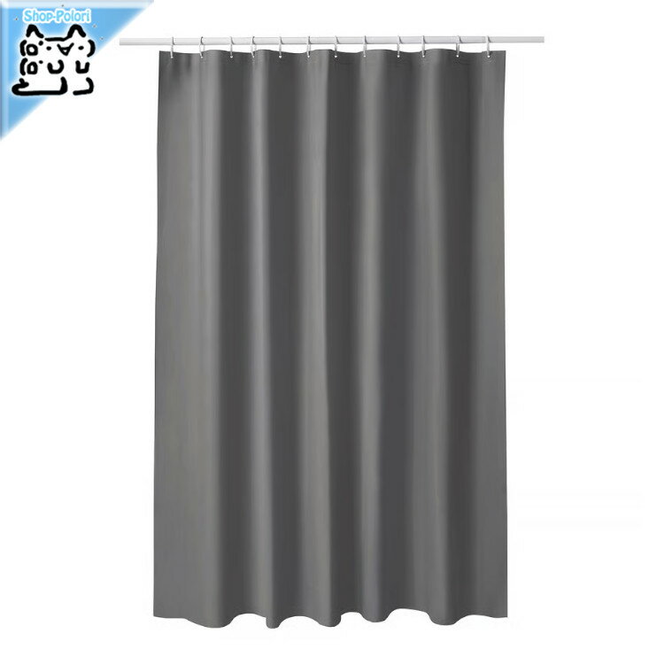 樂天商城 - 【 IKEA - イケア -】LUDDHAGTORN -ルッドハグトルン- シャワーカーテン グレー 180x200 cm (106.136.93)